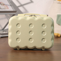 Nouveau sac de pochette en ABS à coque dure Forme de fromage durable 14 pouces Sac cosmétique de conception différente
