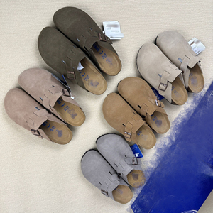 Sandalias <span class=keywords><strong>Birkenstock</strong></span> Bostones Personalizadas para <span class=keywords><strong>Mujer</strong></span>, con Hebilla Ajustable, Soporte de Arco de Gamuza, Zuecos Birken de Corcho, Pantuflas para <span class=keywords><strong>Mujer</strong></span> - Product Image 1