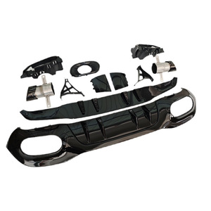 Kit de diffuseur de pare-chocs arrière et embouts d'échappement pour Mercedes-Benz Classe A W177 2019-2025 en ABS - Product Image 5