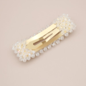 Genya Nouvelle personnalisable style Coréen coiffe en cristal charme cristal clair vintage barrette pour fille pince à cheveux - Product Image 5