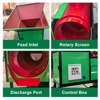 Crible rotatif mobile pour compost, criblage de terre, sable et pierres, machine industrielle de criblage de sol