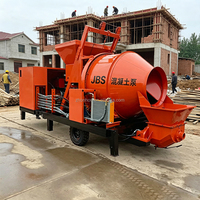 Bétonnière automatique avec pompe JBS30R JBS40R, bétonnière avec pompe, bétonnière diesel portable avec pompe