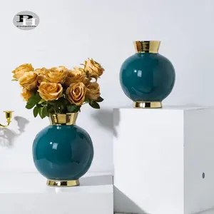 Factory Supply high quality porcelain Vase cheap wholesale ceramic vase flower ball vase