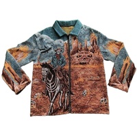 Veste zippée de basketball Anime, sweat-shirt jacquard, pull tapisserie grande taille, manteau, veste tapisserie personnalisée pour homme
