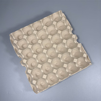 Plateau d'oeufs en pâte de papier brun naturel personnalisé en usine 30 œufs support de remplissage d'oeufs de poule biodégradable en vrac moule Agriculture