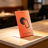 Individuelles Logo Google NFC-Karte mit 13,56MHz AES-Chip RFID 424 Visitenkarte für Social-Media-Zugang Restaurant-Bewertung