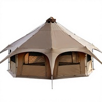 Yurt mongol MC TOMOUNT quatre saisons en toile 16,4 pi * hauteur 9,2 pi avec cheminée 2000-3000 mm, imperméable, couleur et logo personnalisables, pour glamping