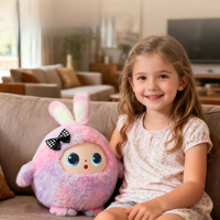 Robot éducatif en peluche IA avec lumière et son pour l'apprentissage précoce et le jeu interactif