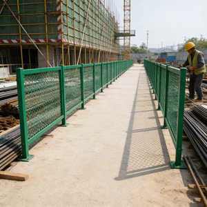 <strong>Custom</strong> Size Expanded Metal Mesh Bridge Anti Throwing Net Anti Dazzle <strong>Barrier</strong> for Highway Viaduct Tunnel and Traffic Infrastructu - Product Image 1