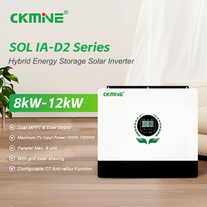 Ckmine lai năng lượng mặt trời biến tần 8KW 10KW 12KW trên Off Grid 550vdc kép MPPT & đầu ra 220V 230VAC song song Max 108kw cho nhà - Product Image 2