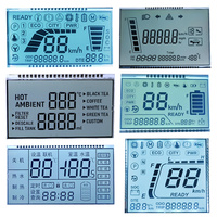 Layar LCD Segmen Monokrom Kustom TN HTN FSTN Positif Digital Speedometer Meter