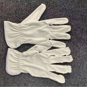 Cleanroom <b>Gloves</b> Synthetic Fiber Anti-slip Smooth Full Texture <b>Knitting</b> Lining Low Particulate Release Unisex White - Product Image 3