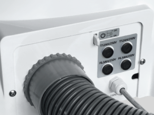 Poltrona Odontoiatrica Buffalo con Motore DC, Luce LED, Sputacchiera in Ceramica, Vassoio in Alluminio, Braccio Assistente, Riscaldamento e Fornitura d'Acqua - Product Image 5