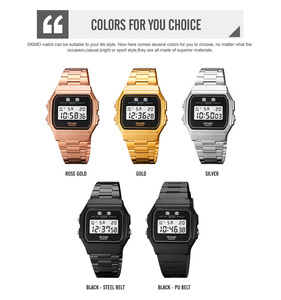 Relojes Hombre Skmei 1952 montres de luxe numériques en acier inoxydable hommes 50m de profondeur résistant à l'eau affichage sur le poignet - Product Image 4