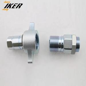 Hochdruck 1 Zoll NPT-Gewinde Hydraulische Schnell kupplung für Muldenkipper Neuer Zustand Flügel mutter Typ Schraub verschraubung 1 Jahr - Product Image 2