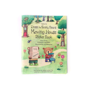 Creative Fun Dress the Teddy Animals Bears Casa móvil Diseños de Navidad Niños Niñas Regalo de cumpleaños Niños Sticker Paint Book - Product Image 3