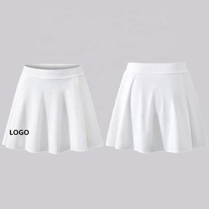 2026 High Quality Tennis Shorts Skirt Solid Color Sport Skirt 2 in 1 Breathable Active Skirts Women White Lul Design Dress