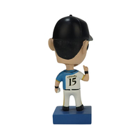 Polyrésine réaliste Figure mode coupe Bobble tête poupées classique résine basket-ball Baseball Bobblehead