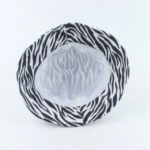 Chapeau <span class=keywords><strong>bob</strong></span> de pêcheur pour hommes, seau à la mode, noir et <span class=keywords><strong>blanc</strong></span>, imprimé zèbre, Panama, Hip Hop, printemps été - Product Image 3