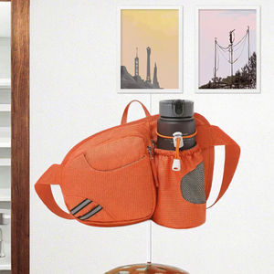 Sac banane tactique multifonctionnel étanche avec logo personnalisé, grande taille, pour randonnée en extérieur, avec compartiment pour bouteille d'eau et fermeture éclair - Product Image 3