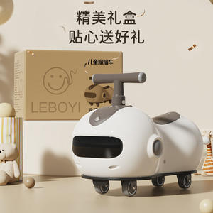 Voiture à pédales Peanut pour enfants de 1 à 3 ans avec roues silencieuses et lumières, véhicule jouet unisexe - Product Image 3