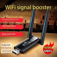 Tarjeta de Red Gigabit 5G Wi-Fi para Computadora Portátil, Suministro de Fábrica al por Mayor, Transmisor Externo Inalámbrico USB sin Controladores, en Stock