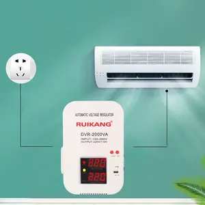 Estabilizador de regulador de voltaje automático para el hogar, controlador de relé monofásico de montaje en pared WVR, 500w-5kw 220v ac