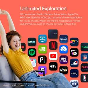 RockTek G2 4K Streaming Box Android TV12 WiFi6 4K HDR Dolby Vision/Atmos GeForce <span class=keywords><strong>Now</strong></span> Cloud Gaming Reproductor Multimedia Portátil Multi-Escena - Product Image 2
