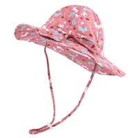 Topi Bucket Katun Murni Pelindung Sinar UV Musim Panas untuk Anak Perempuan, Pinggiran Lebar, Gaya Eropa-Amerika, untuk Aktivitas Luar Ruangan, Pantai, dan Perjalanan