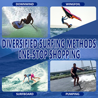 Planche de foil en carbone légère 83 cm pour wingfoil, hydrofoil et surf, avec système de pompe, pour le drop surfing, modèle d'usine