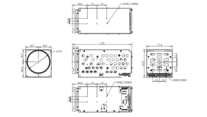 Siêu ánh sáng sao Zoom quang học 60x độ trễ thấp tốc độ cao 10-600mm bảo mật biên giới 60fps Mạng mipi mô-đun máy ảnh zoom tầm xa - Product Image 4