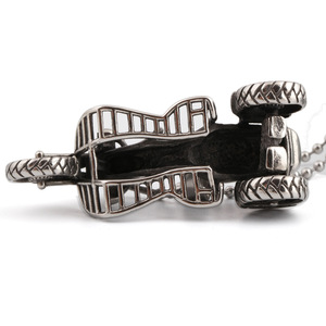Collar con Colgante de Motocicleta de Acero Inoxidable, Cadena de 60 cm, Regalo de Moda para Uso Diario, Diseño Geométrico, Estilo Asimétrico - Product Image 4