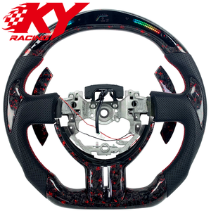Volant de voiture sport en fibre de carbone forgée personnalisé avec LED pour Toyota GT86 GR86 GTS 2012-2023, compatible avec Camry Corolla LE RAV4 Supra - Product Image 1