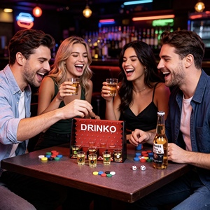 Jeu de société de loisirs pour la pose de carreaux, jeu de table interactif pour boire, idéal pour les fêtes de famille, les soirées entre amis et les divertissements décontractés. - Product Image 1