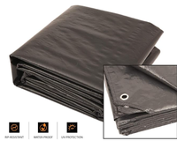Bâche en PE enduite imperméable pour camion, transparente avec œillets, en plastique robuste, couleurs rose, bleu, orange, noir, blanc