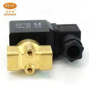 Fabrika fiyat Solenoid vanalar Z113 üç yollu su 1/4 1/8 su hava 3 yollu pirinç 24v 12v 220v mikro Mini Solenoid vana