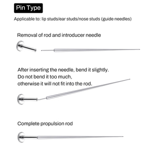 Stainless Steel Auxiliary Piercing Earring Wearing <b>Tool</b> Flatback <b>Grabber</b> <b>Tool</b> for Internal Thread Piercing - Product Image 2