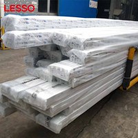 Profilé PVC contemporain renforcé en acier de 1,5 mm d'épaisseur, 100 % sans plomb, pour fenêtre, blanc, garantie 5 ans+, pour la vente en gros