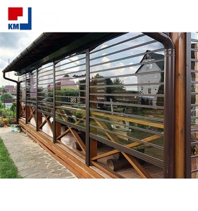 <span class=keywords><strong>Volet</strong></span> <span class=keywords><strong>roulant</strong></span> élégant en polycarbonate transparent pour maison résidentielle, patio, balcon, terrasse, résistant aux intempéries - Product Image 6