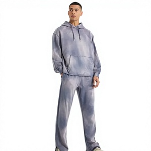 Survêtement pour homme LONG MISSION INDUSTRY, entièrement en molleton de coton, respirant, léger, décontracté, pour l'hiver, avec cordon de serrage - Product Image 4