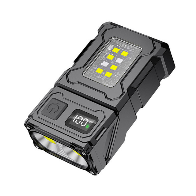 HOT SALE High Power LED Flashlight Powerful TYPE-C Rechargeable COB Flashlight With Side Light Torch for Outdoor Camping Hiking