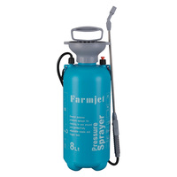 Semprotan Tangan Farmjet 5L Pompa Tekan Manual dengan Nosel yang Dapat Disesuaikan untuk Kebun, Rumah, dan Halaman
