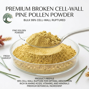 Wholesale 1kg Food Grade Pine Pollen Powder 99% Cell Wall Cracked Herbal Extract with <strong>Protein</strong> Drum Packaging - Product Image 5