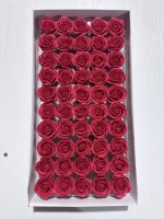 Roses en savon rouge de haute qualité, 50 pièces par boîte, fleurs artificielles en vrac pour les cadeaux de la Saint-Valentin, la fête des mères, les anniversaires, les bouquets de remise de diplôme