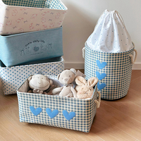 Nouveau panier de rangement en toile souple pour artisanat textile, broderie pour blocs de construction, figurines, grande capacité pour vêtements