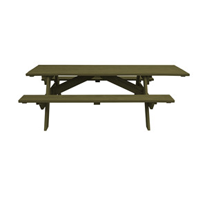 HMS 94 tavolo da Picnic in legno massello verde per esterni tavolo da pranzo pieghevole portatile per cortile cucina Hotel giardino uso telaio in ferro - Product Image 2