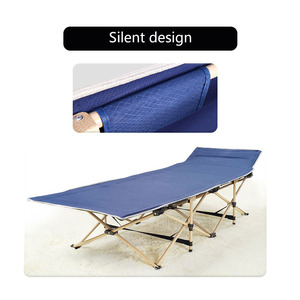 モダンデザインアルミ製オーバーランドキャンプコットベッド、ポータブルスチールフレームとオックスフォードマットレス付き折りたたみ式キャンプベッド - Product Image 3