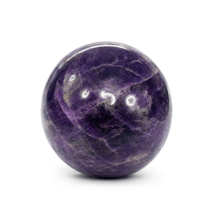 Bola hecha a mano con piedra de amatista - 2 pulgadas de diámetro y 215 g (0.47 lb) - UNA PIEZA SOLA - Product Image 2