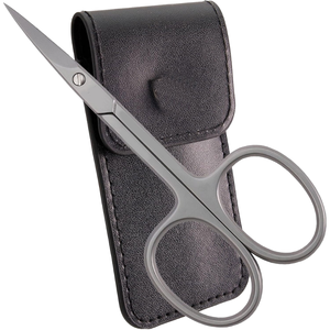 Petit ensemble de ciseaux à ongles en acier inoxydable 2 pièces avec lames courbées et kit de soin des cuticules pour usage esthétique - Product Image 1