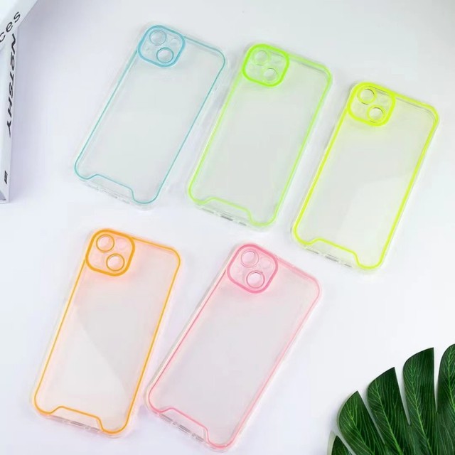 Luminous TPU Soft Phone Case for iPhone 15 14 13-Neon Fluorescent Night Light Mobile Accessories Compatible for iPhone 15 16 Pro